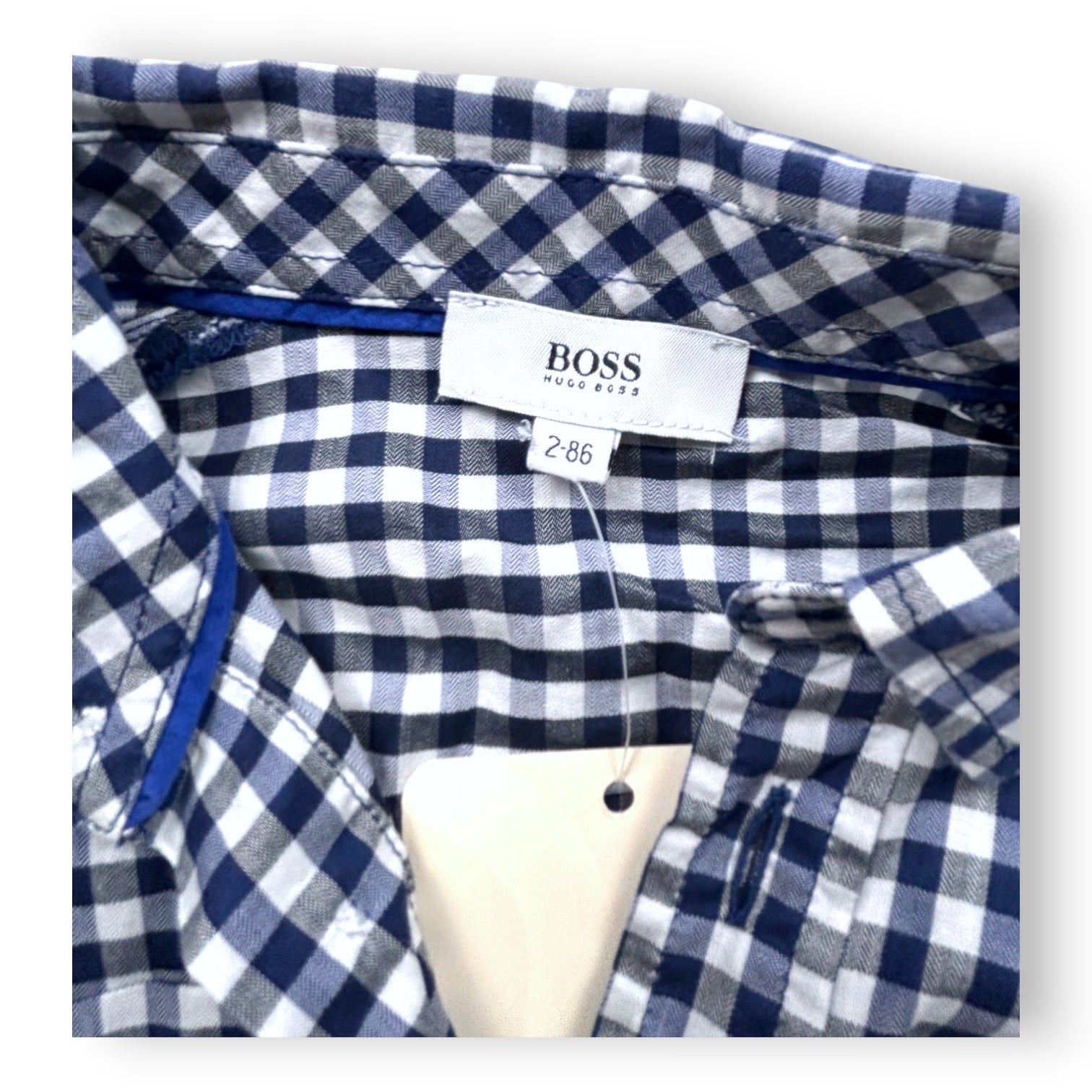 HUGO BOSS - CHEMISE - BLEU, BLANC - 24 MOIS