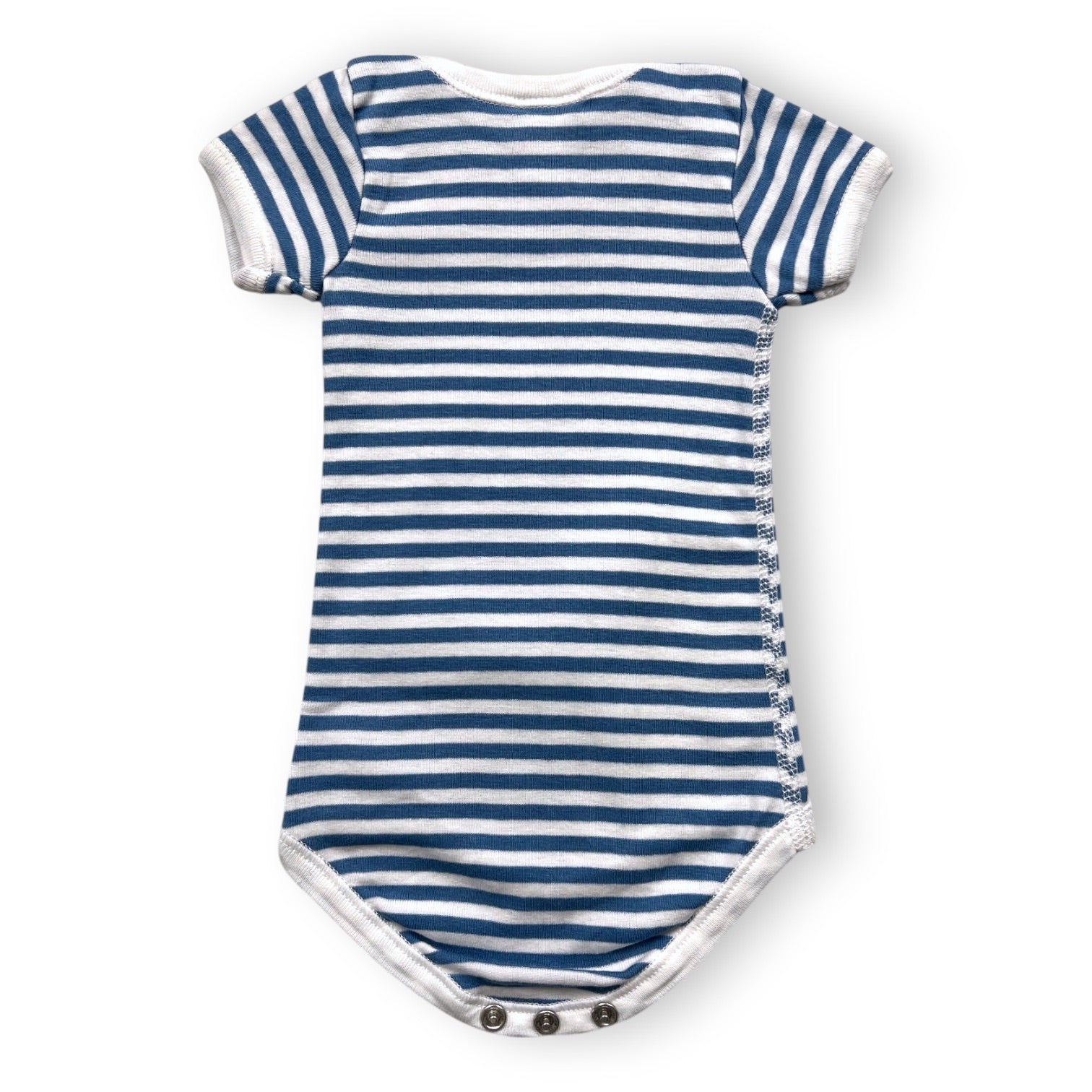 PETIT BATEAU - BODY - BLEU, BLANC - 1 MOIS