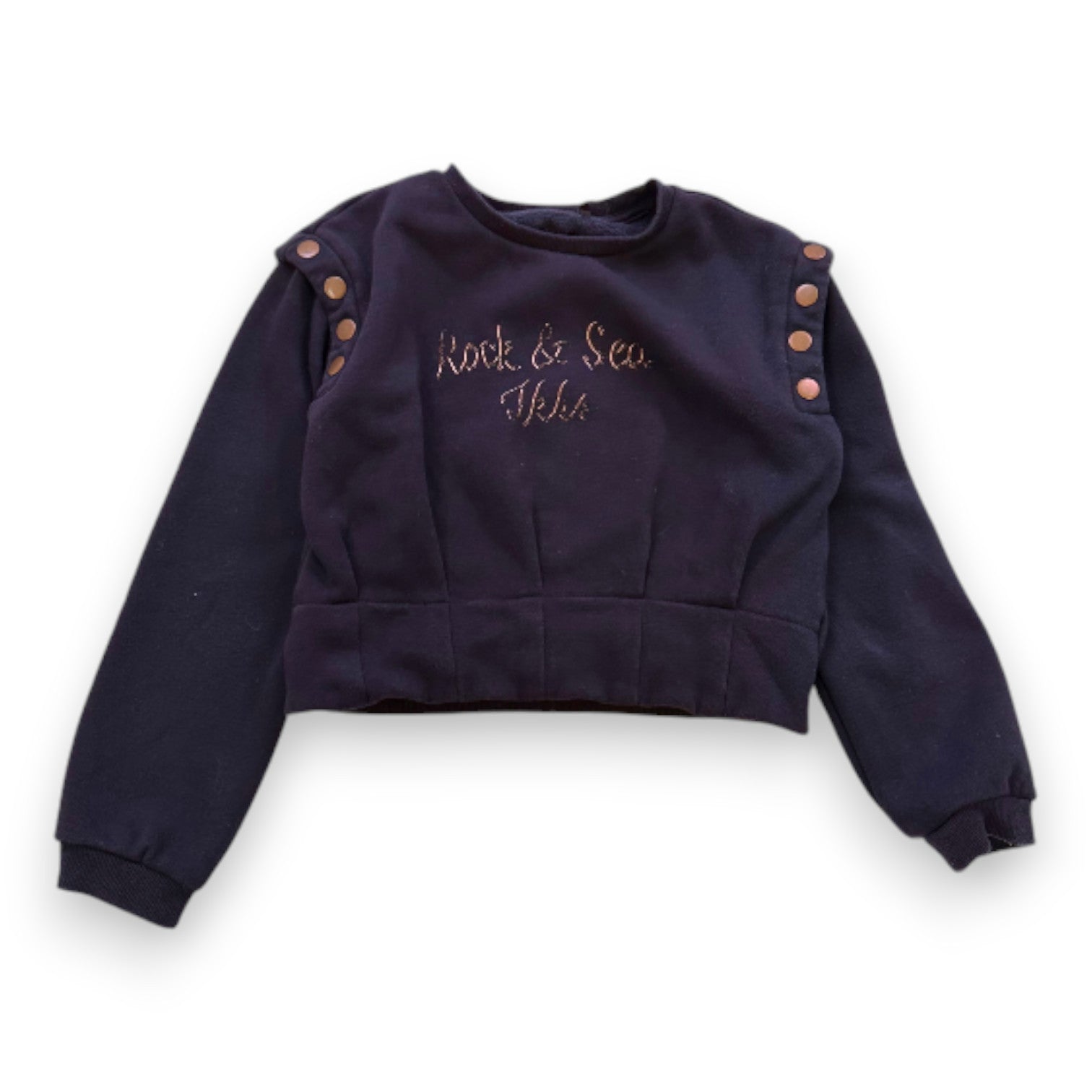 IKKS - SWEAT BLEU - 8 ANS