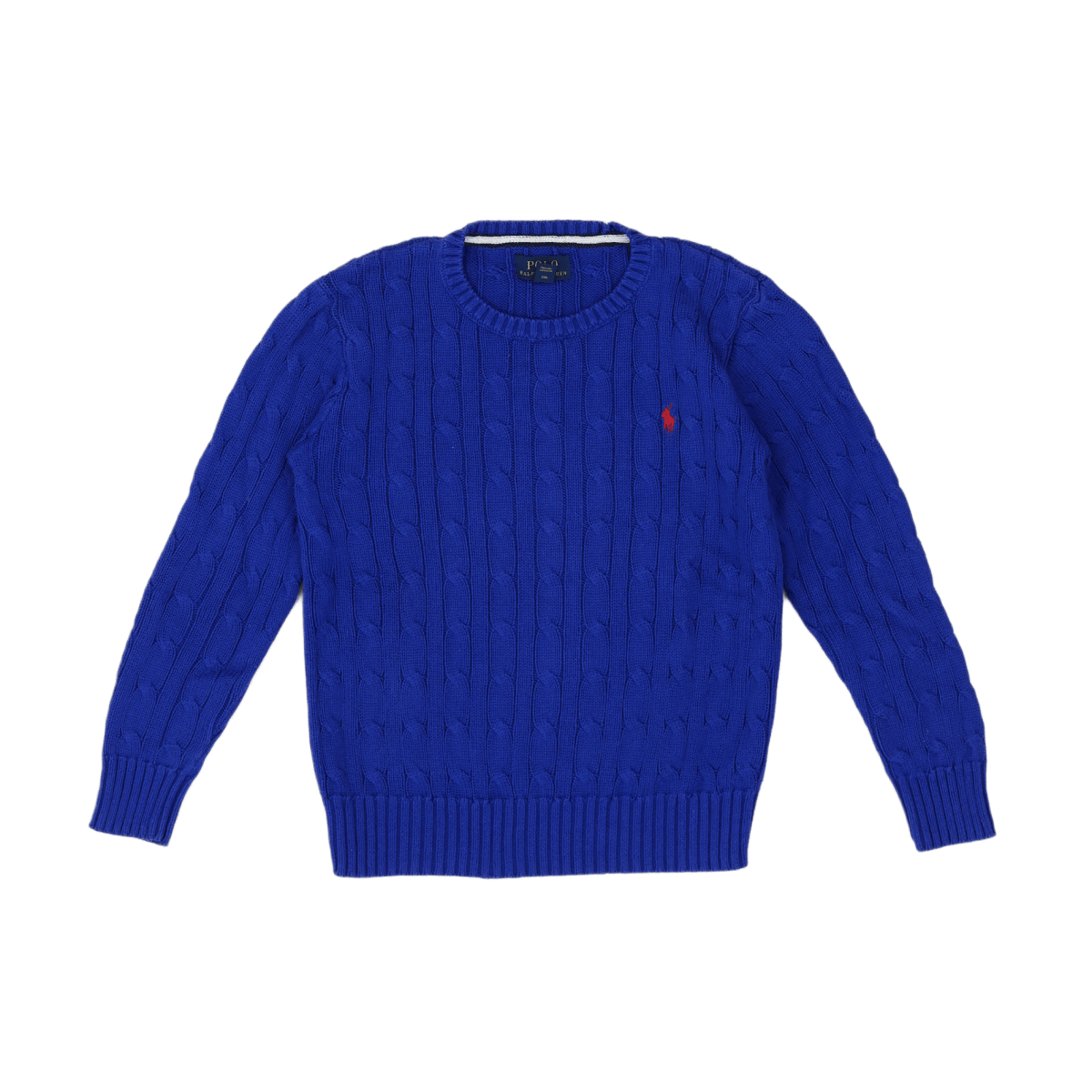 RALPH LAUREN - PULL - BLEU, ROUGE - 7 ANS