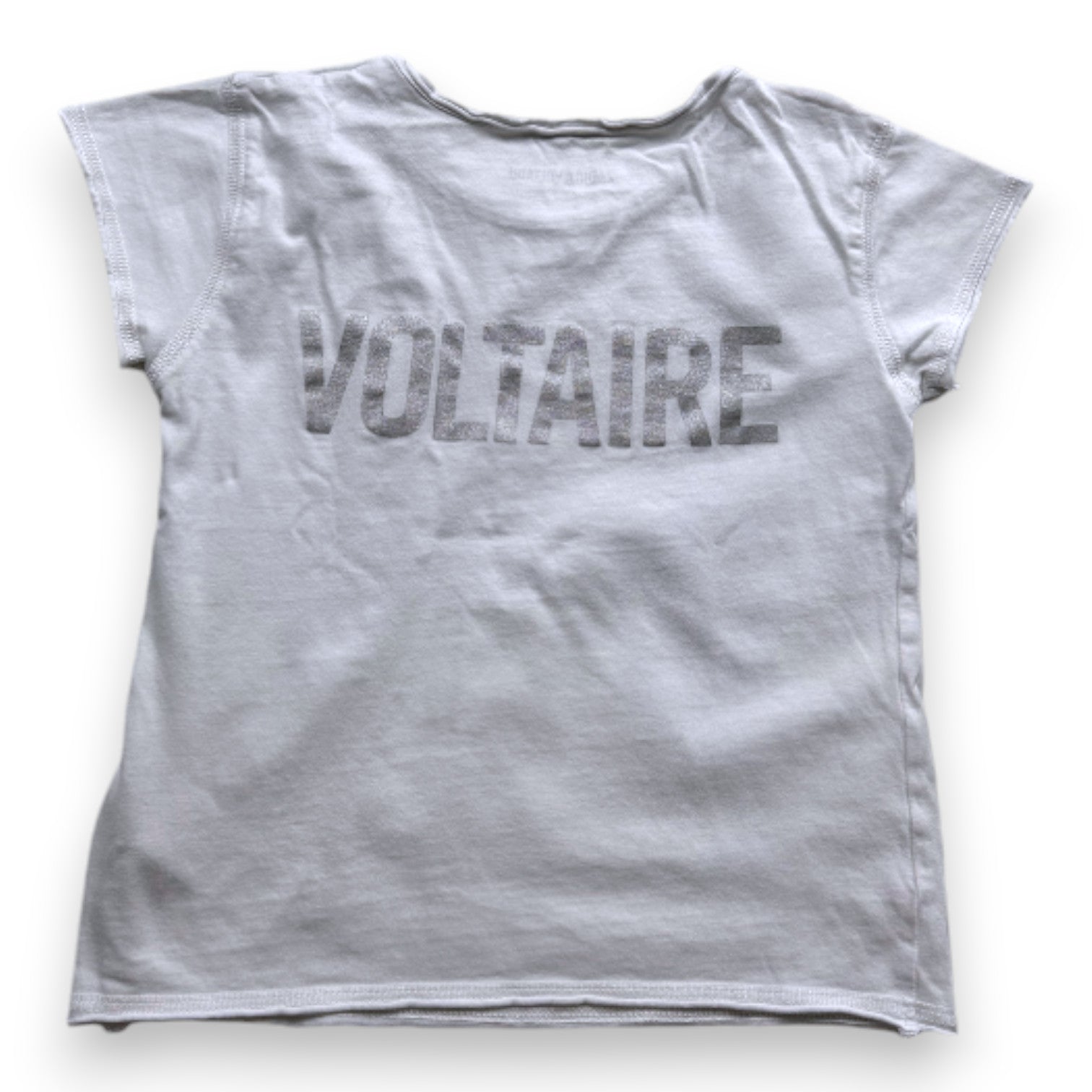 ZADIG & VOLTAIRE - T-SHIRT - BLANC - 8 ANS