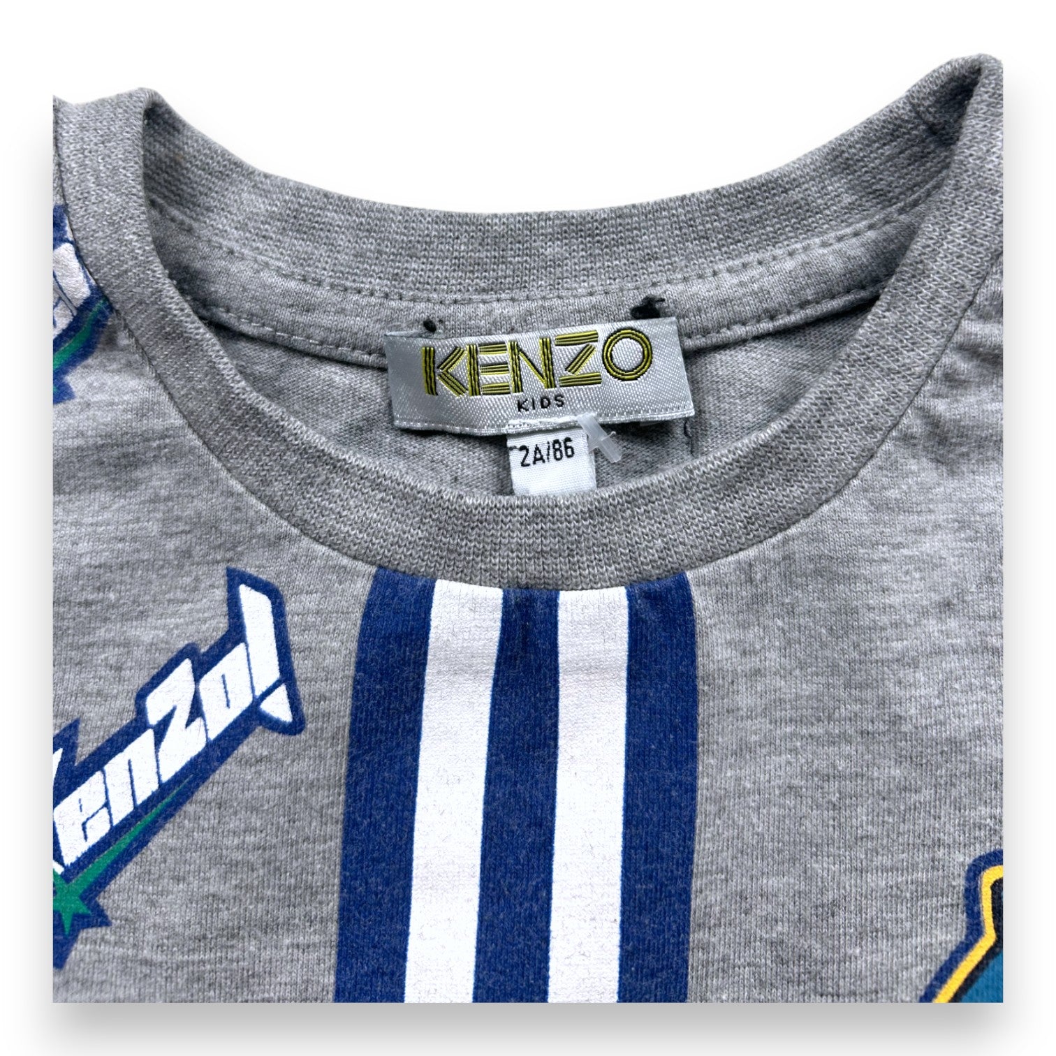 KENZO - T-SHIRT - GRIS - 24 MOIS