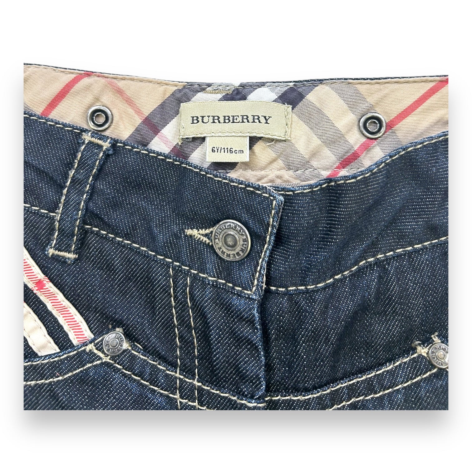 BURBERRY - SHORT - BLEU - 6 ANS