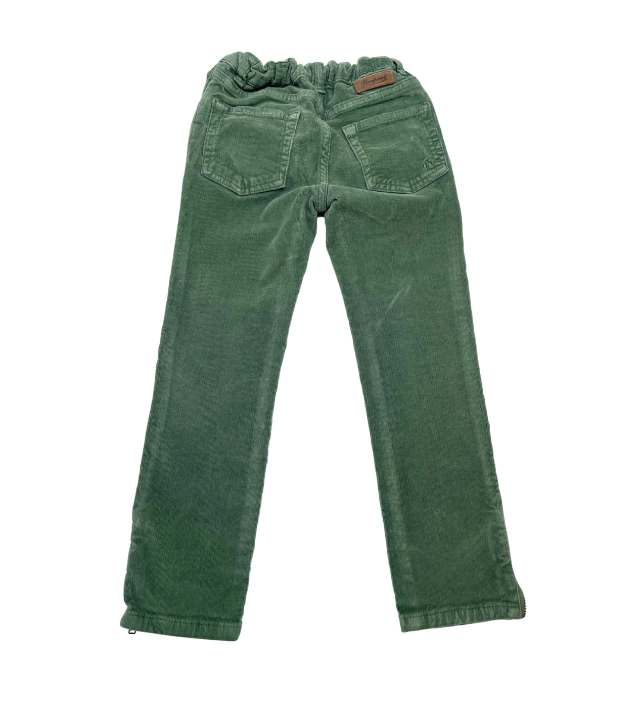 BONPOINT - Pantalon en velours kaki élastiqué - 4 ans