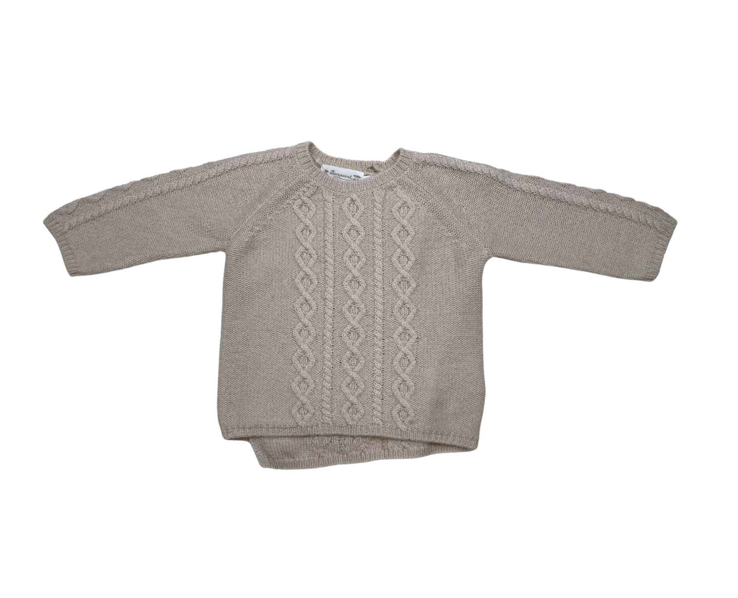 BONPOINT - Cardigan beige - 6 mois