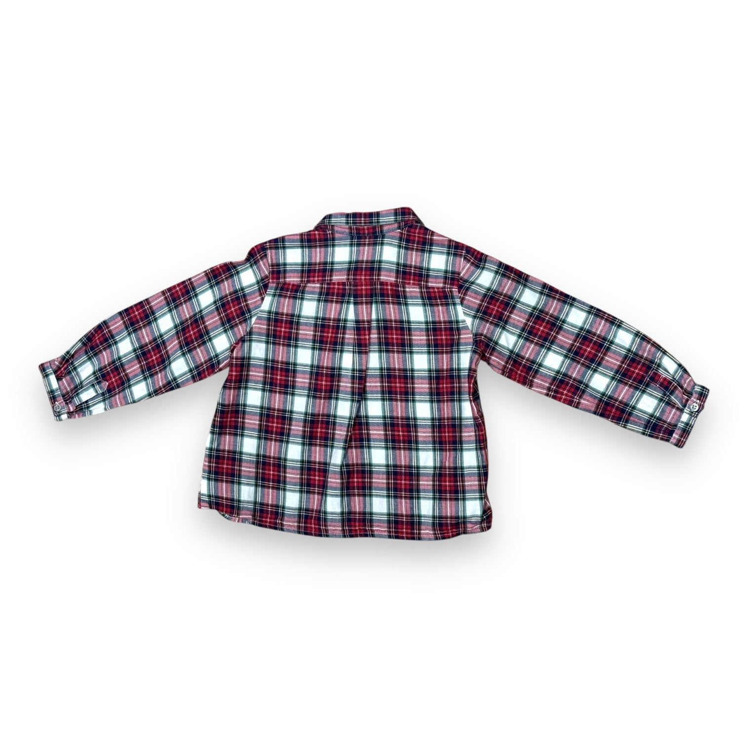 BONPOINT - Chemise à carreau Rouge et balnche - 3 ans