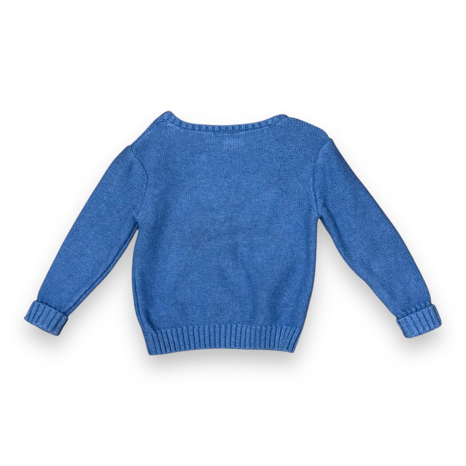 THE LITTLE WHITE COMPANY - Pull bleu à manches longues - 2 ans