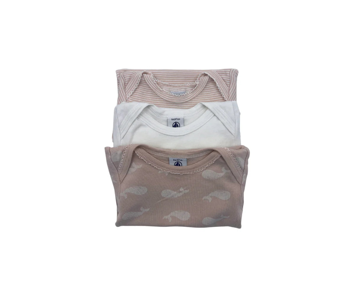 PETIT BATEAU - Lot de 3 bodies - 18 mois