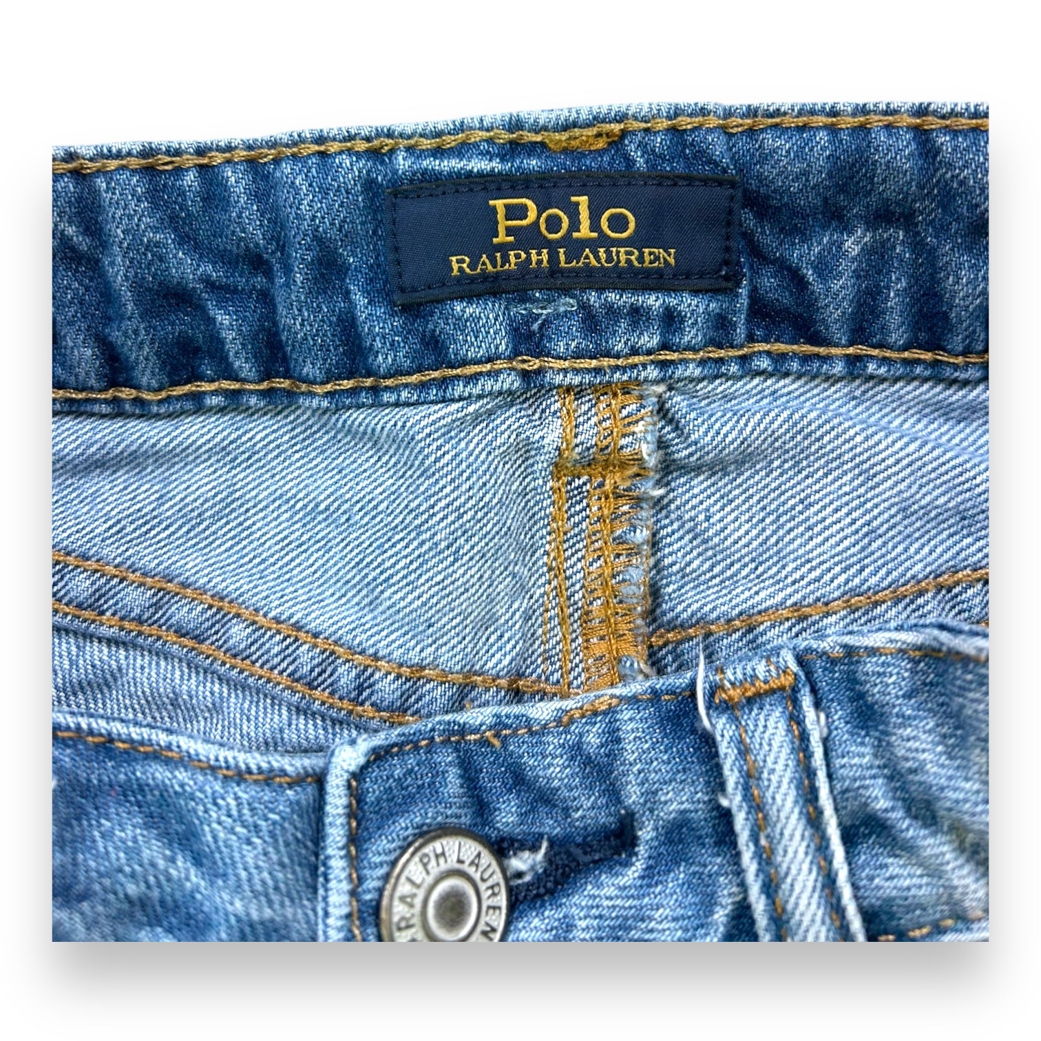 RALPH LAUREN - SHORT - BLEU - 8 ANS