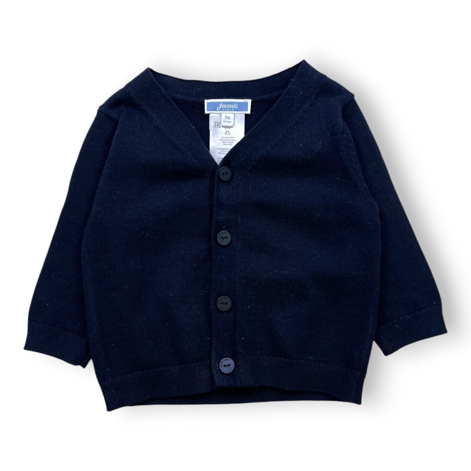 JACADI - CARDIGAN - BLEU - 6 MOIS