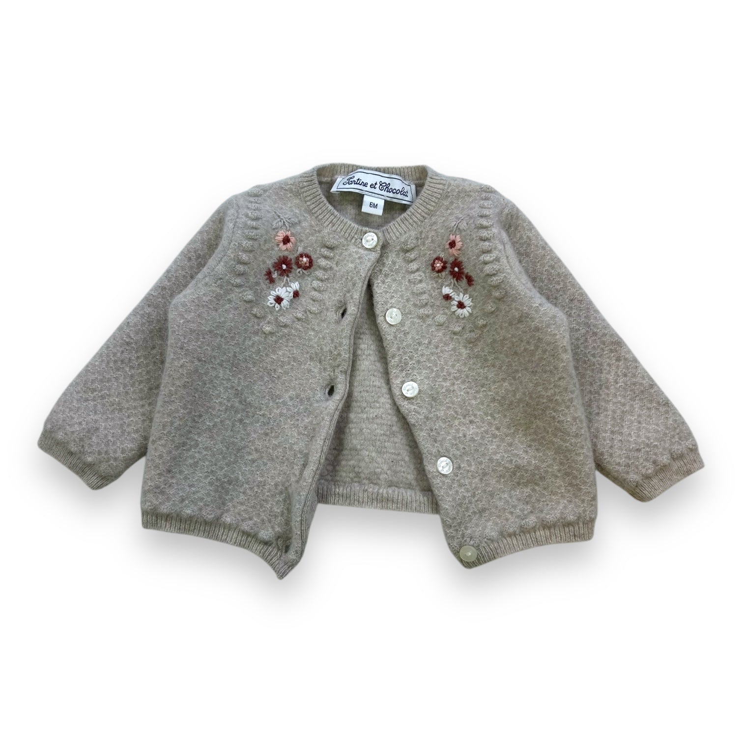 TARTINE & CHOCOLAT - CARDIGAN - GRIS - 6 MOIS