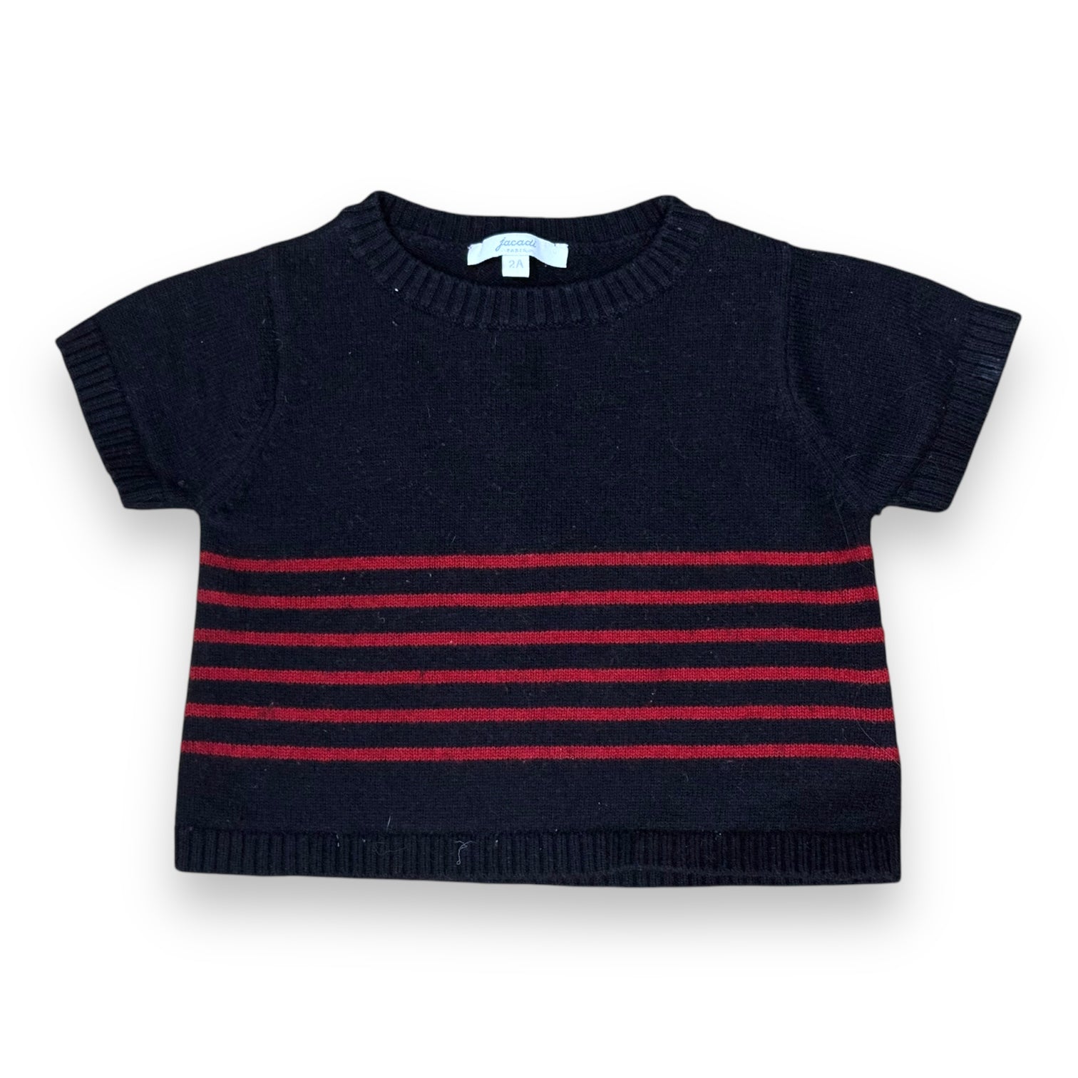 JACADI - PULL - BLEU, ROUGE - 24 MOIS