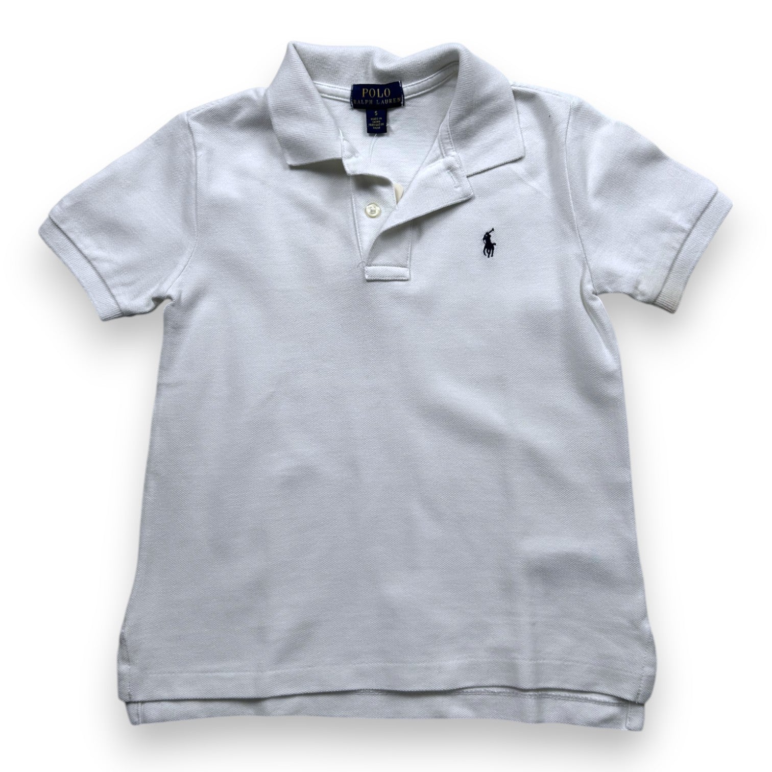 RALPH LAUREN - POLO - BLANC - 5 ANS