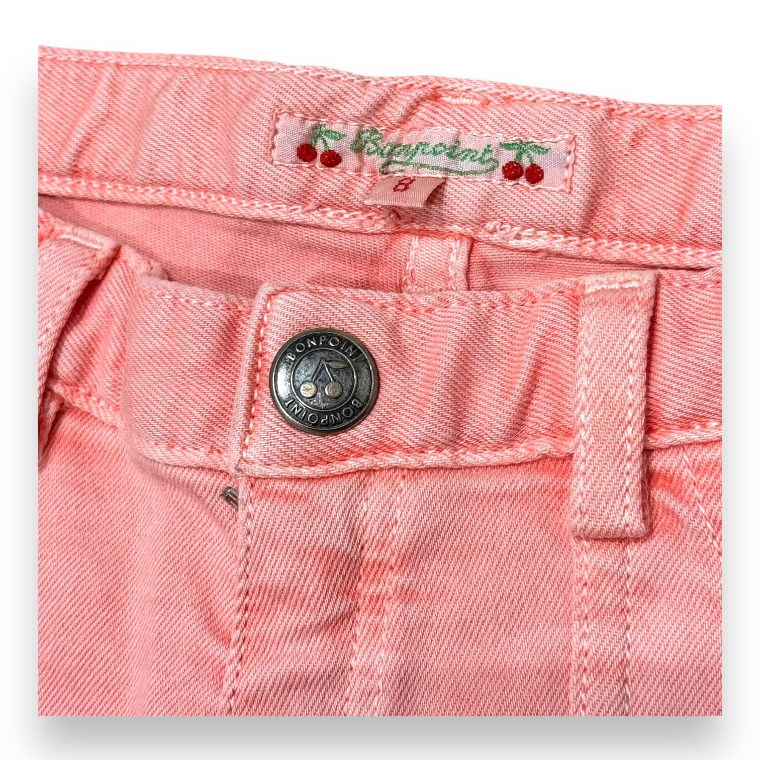 BONPOINT - PANTALON ROSE - 8 ANS