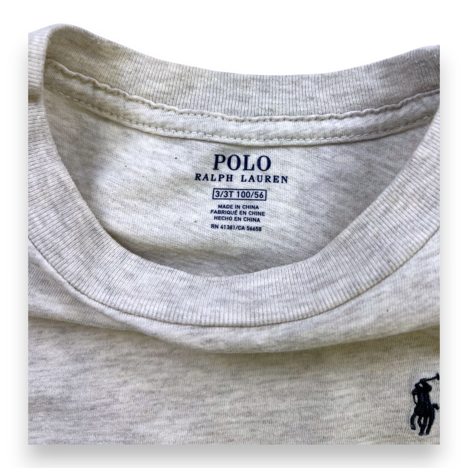 RALPH LAUREN - T-SHIRT - BEIGE - 3 ANS