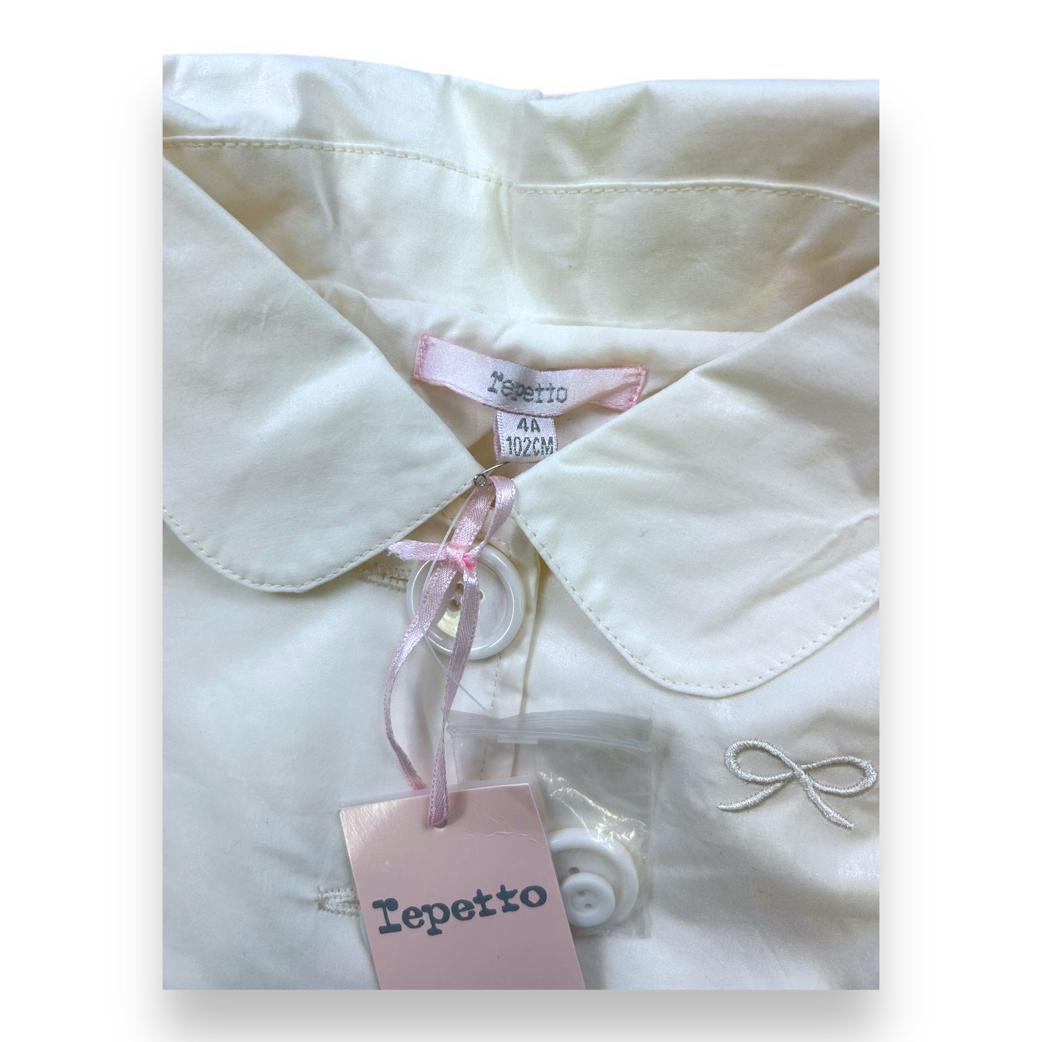 REPETTO - VESTE - BLANC - 4 ANS