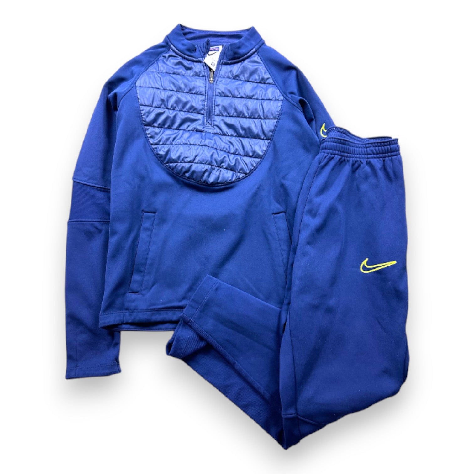 NIKE - ENSEMBLE SURVÊTEMENT - BLEU, JAUNE - 11 ANS