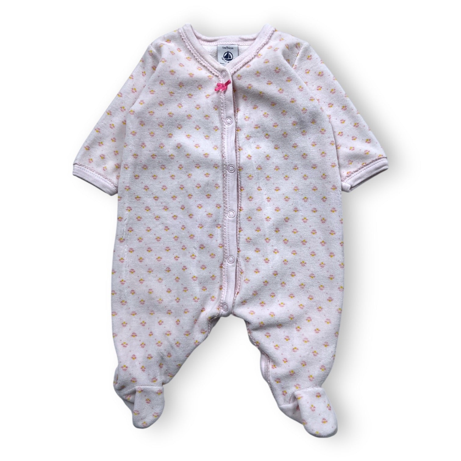 PETIT BATEAU - PYJAMA - ROSE - 1 MOIS