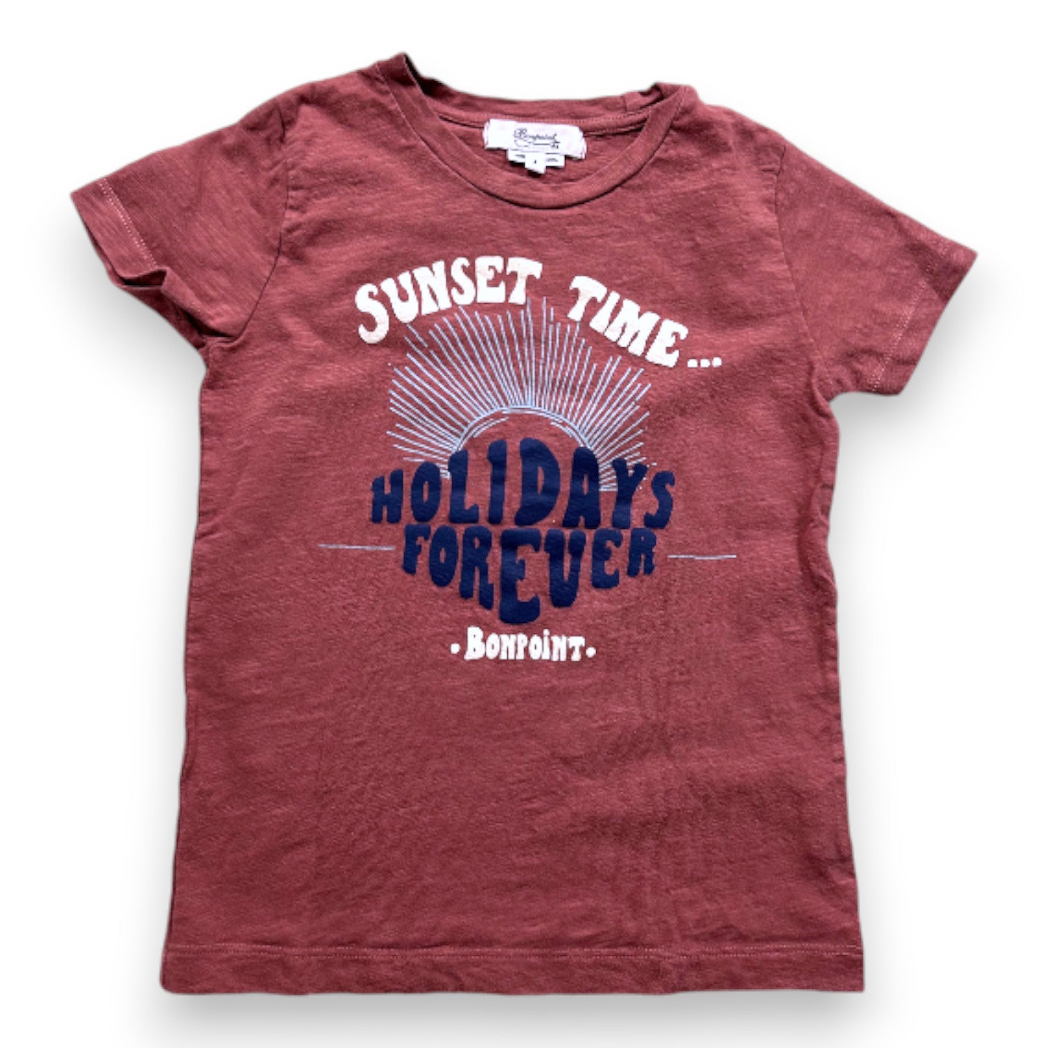 BONPOINT - T-SHIRT - MARRON - 4 ANS