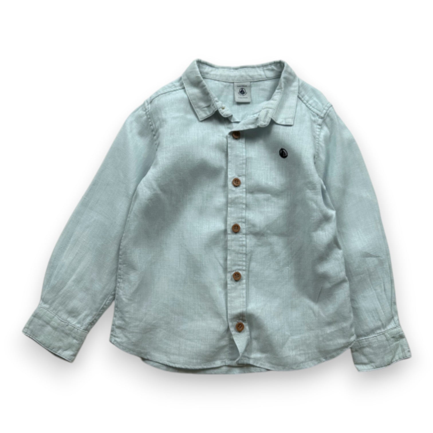 PETIT BATEAU - CHEMISE - BLEU - 4 ANS