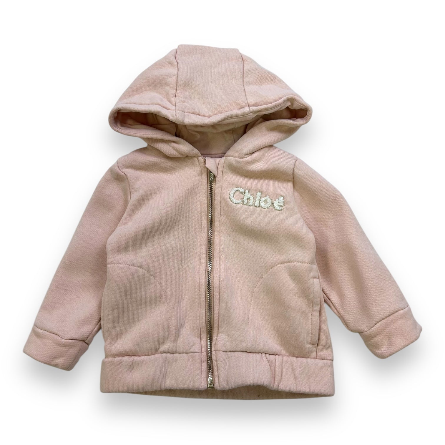 CHLOÉ - SWEAT - ROSE - 6 MOIS