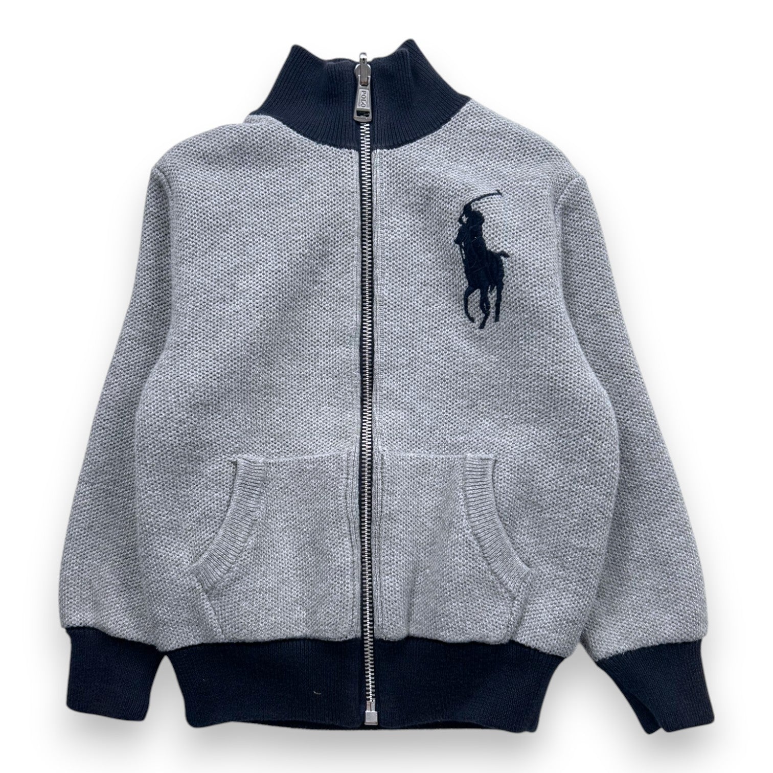 RALPH LAUREN - GILET - GRIS, BLEU - 4 ANS