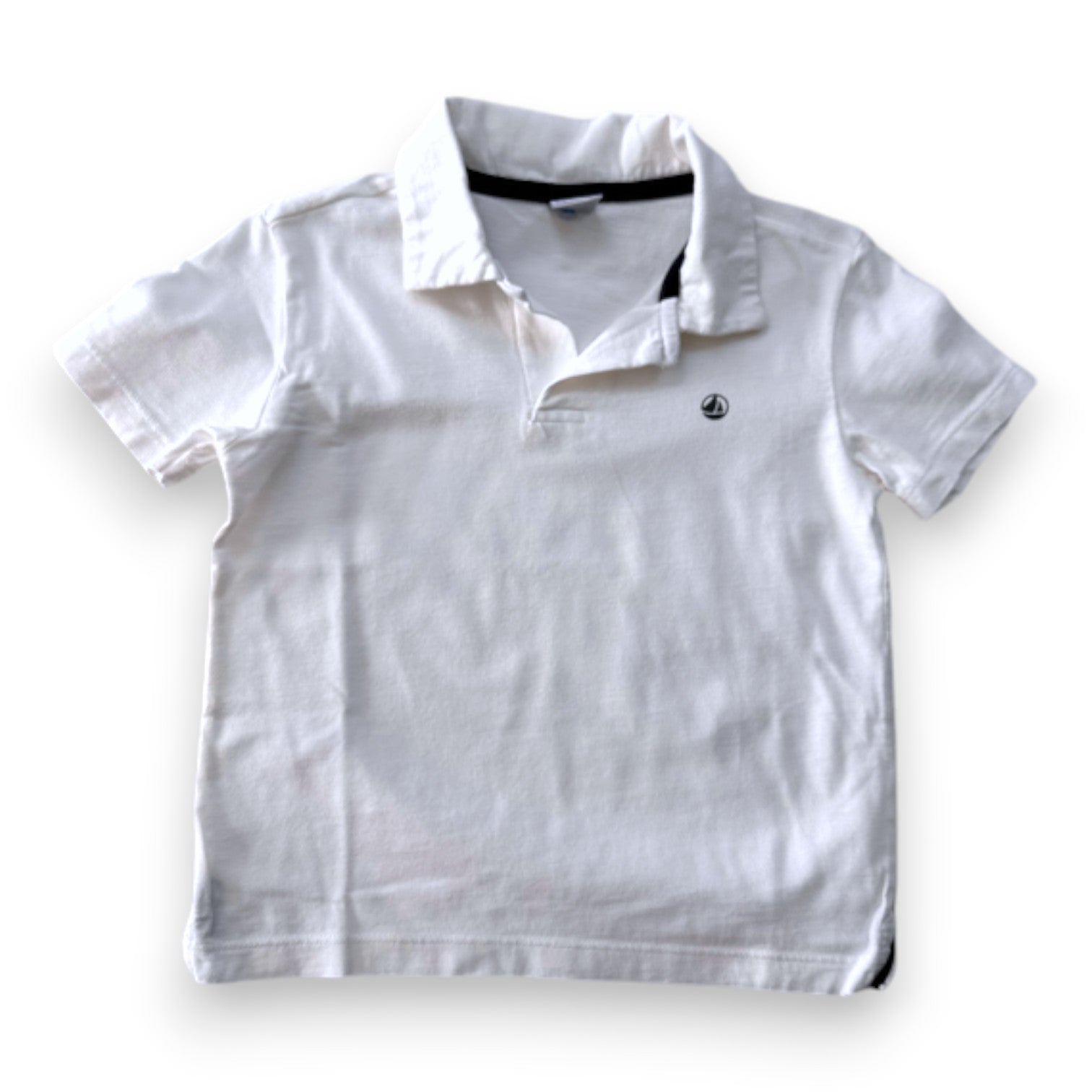 PETIT BATEAU - POLO - BLANC - 6 ANS