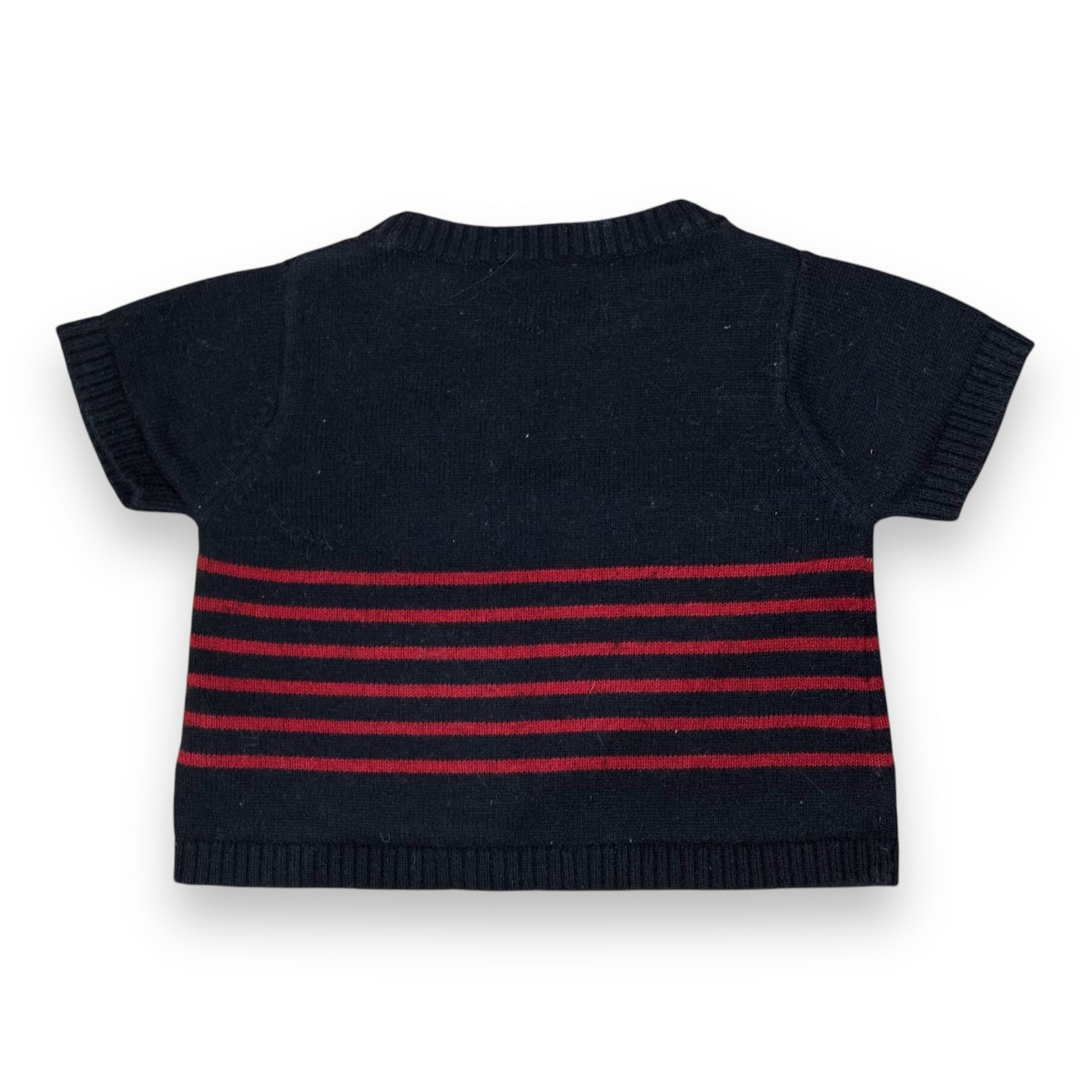 JACADI - PULL - BLEU, ROUGE - 24 MOIS