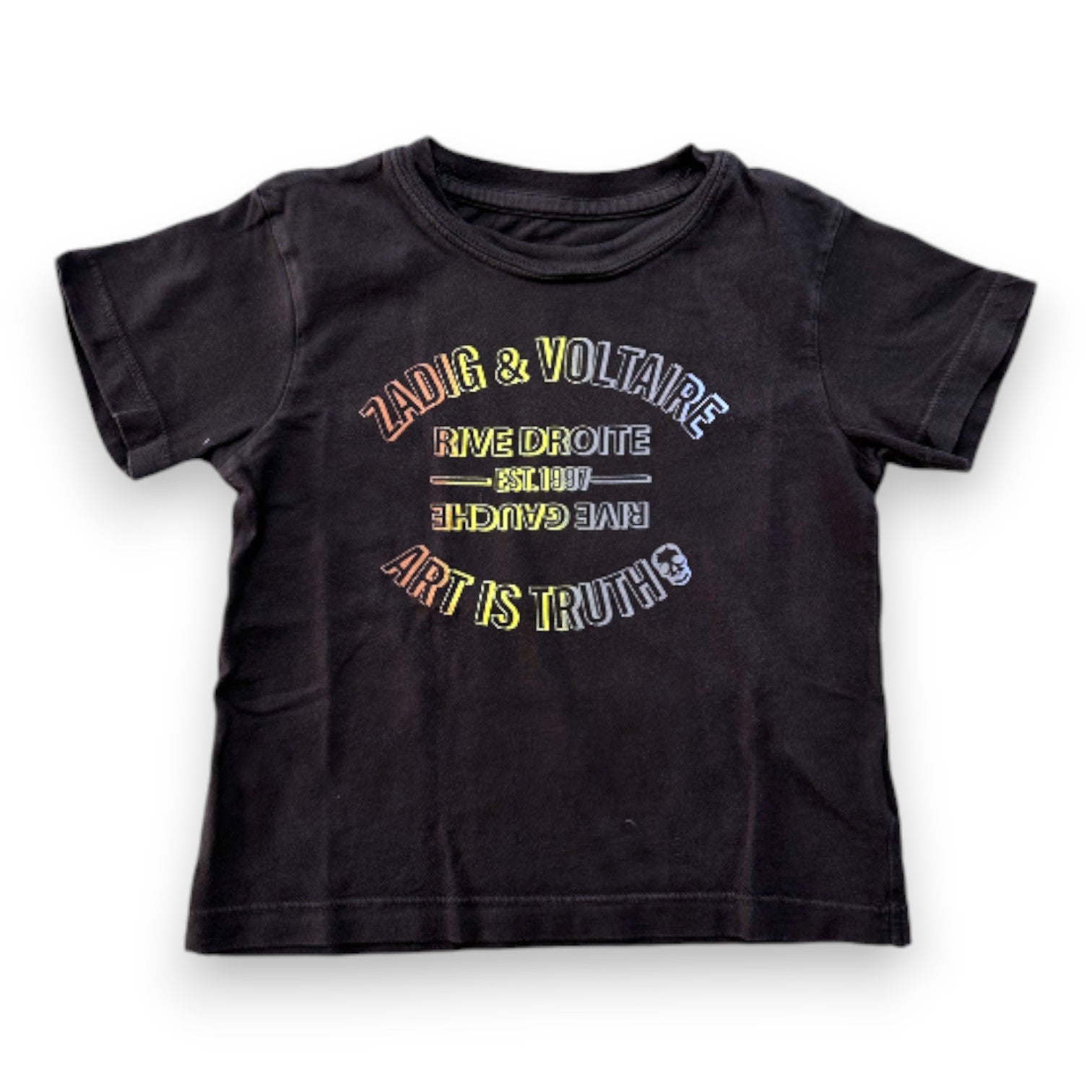 ZADIG & VOLTAIRE - T-SHIRT - GRIS - 4 ANS