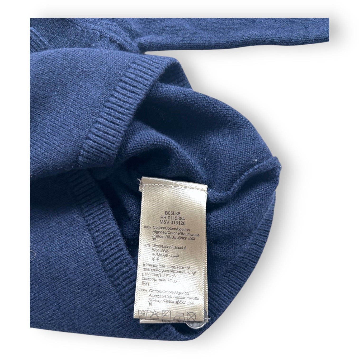 BURBERRY - PULL - BLEU - 3 MOIS