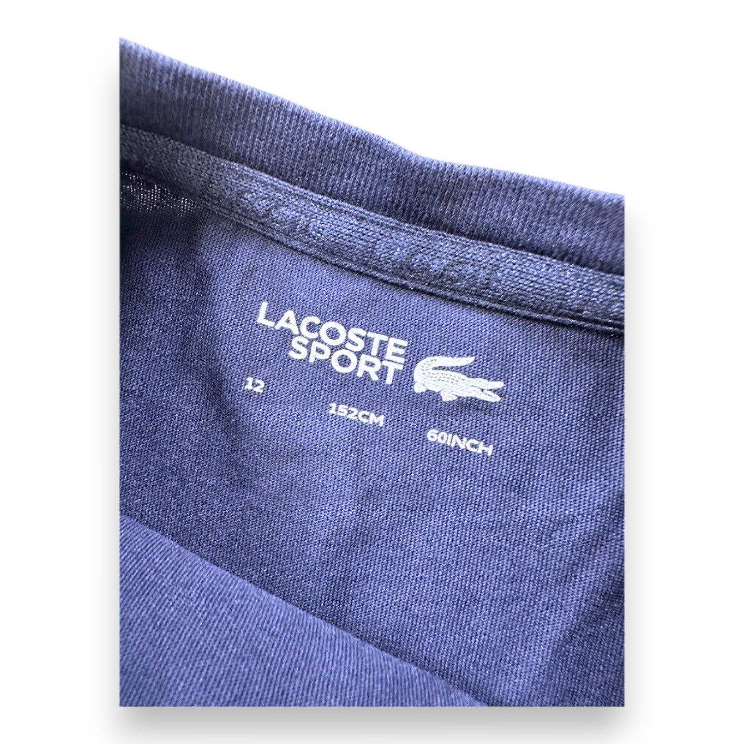 LACOSTE - T-SHIRT BLEU - 12 ANS