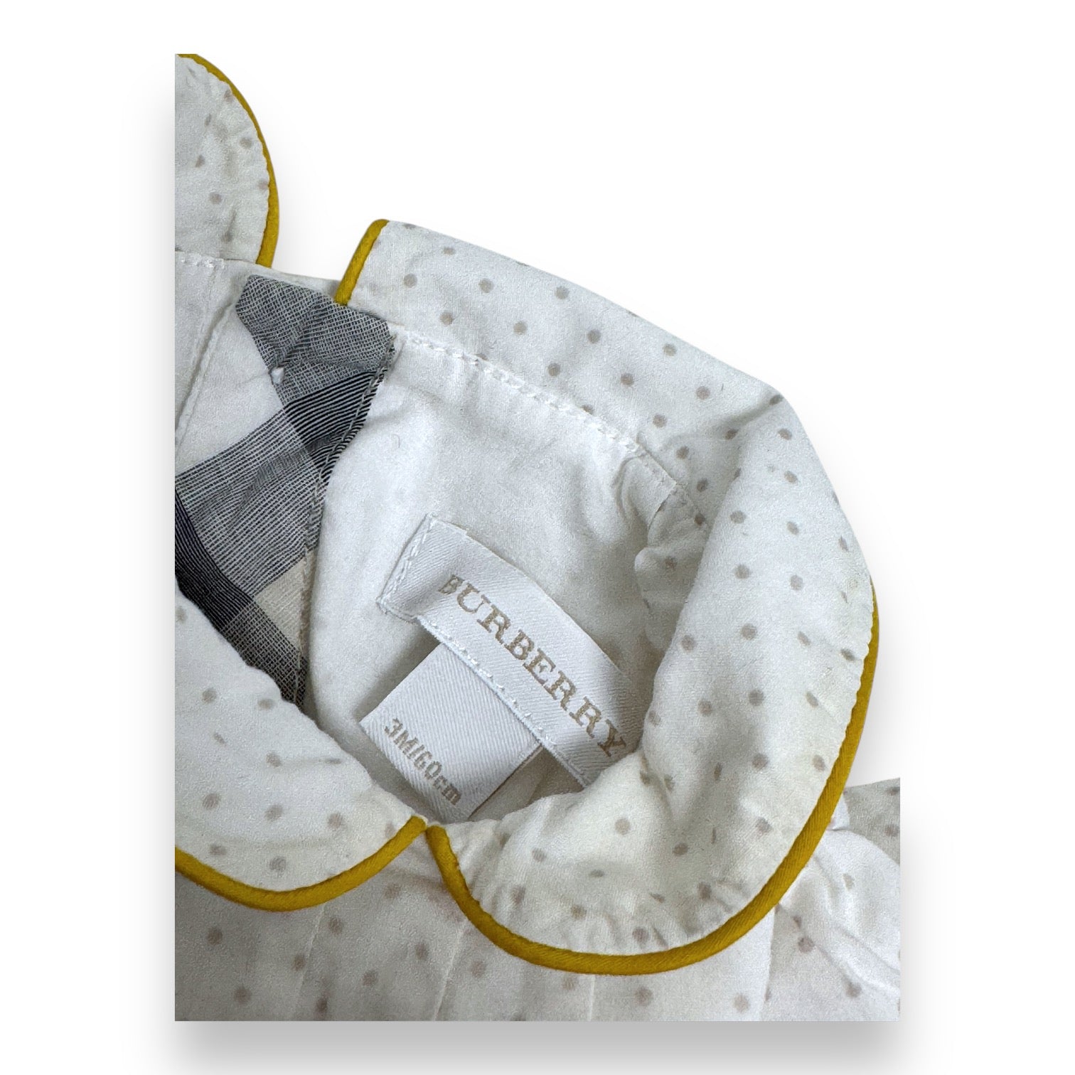 BURBERRY - ROBE - BLANC - 3 MOIS