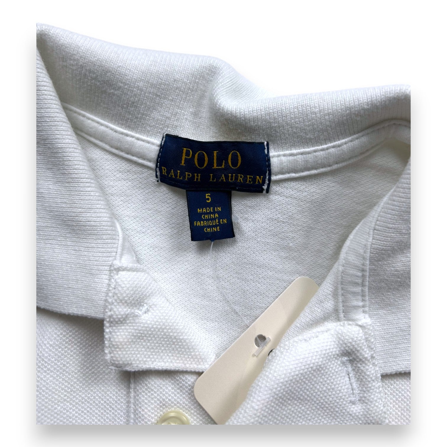 RALPH LAUREN - POLO - BLANC - 5 ANS