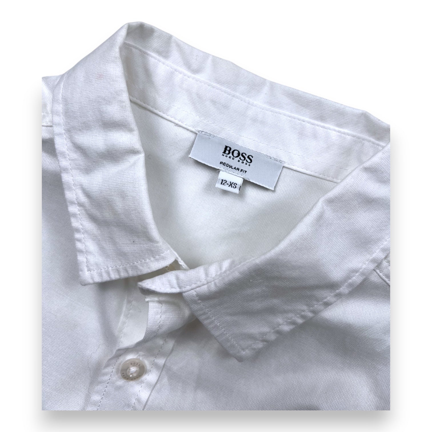 HUGO BOSS - CHEMISE - BLANC - 12 ANS