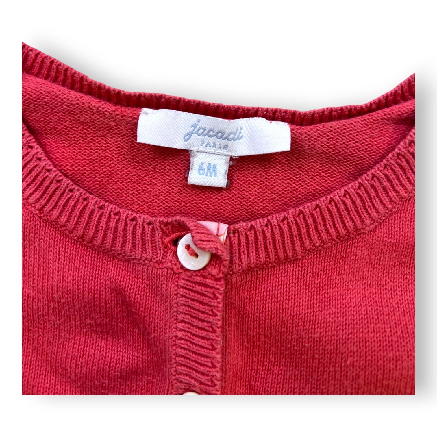 JACADI - CARDIGAN - ROSE - 6 MOIS