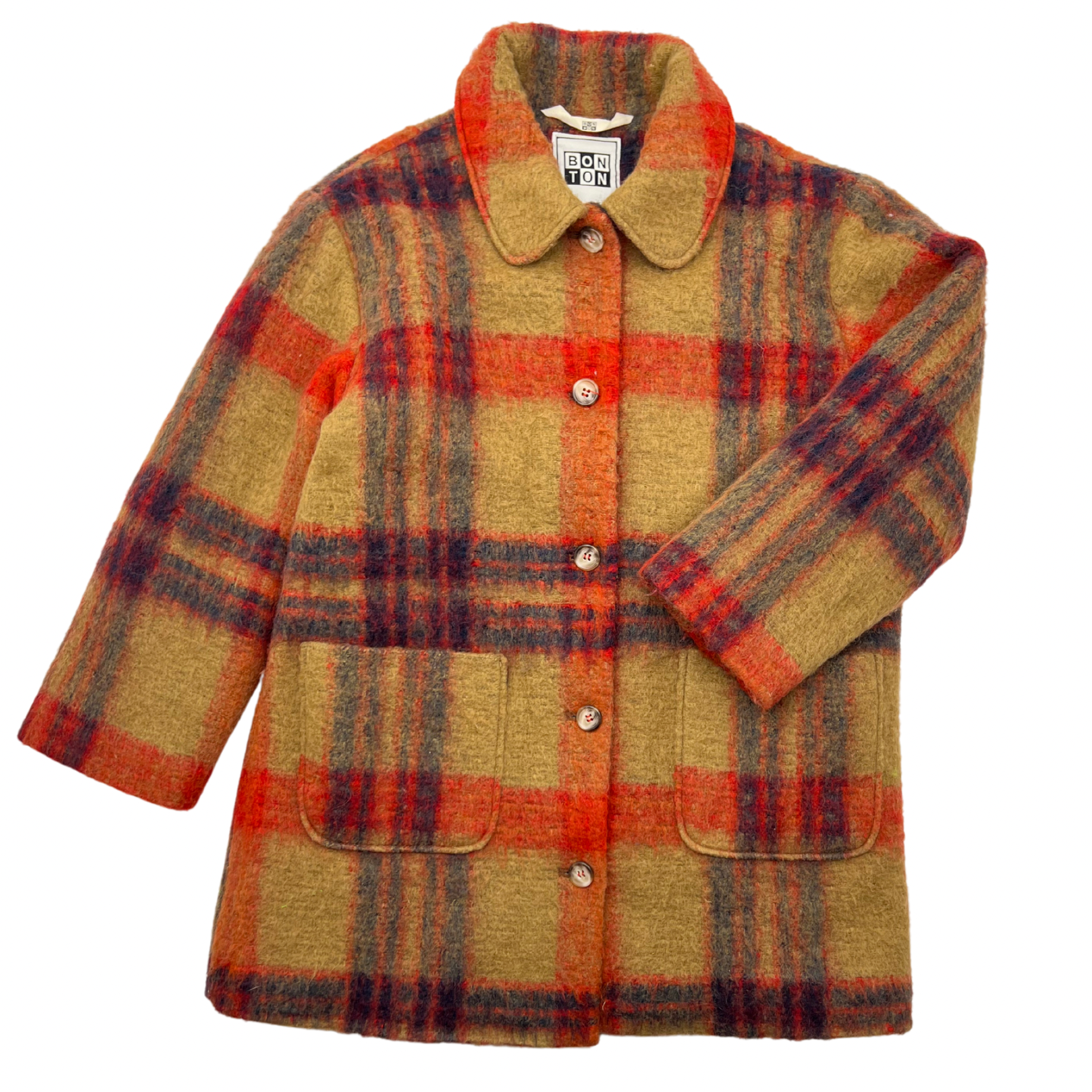 BONTON - Checked coat - 10 years