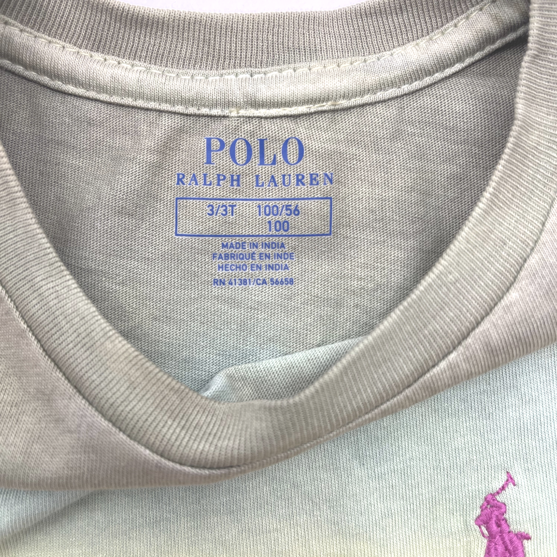 RALPH LAUREN - tie-dye t-shirt - 3 years old