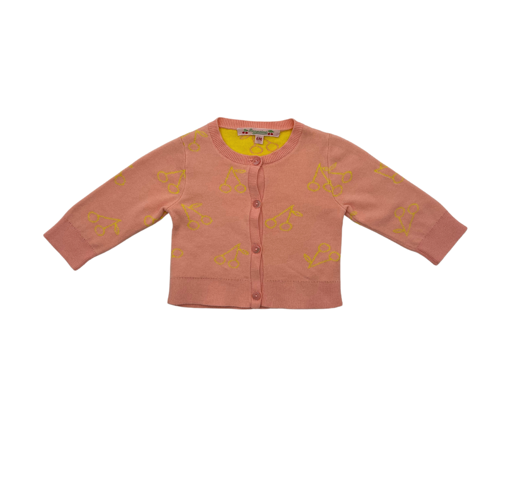 BONPOINT - Cardigan cerises - 6 mois