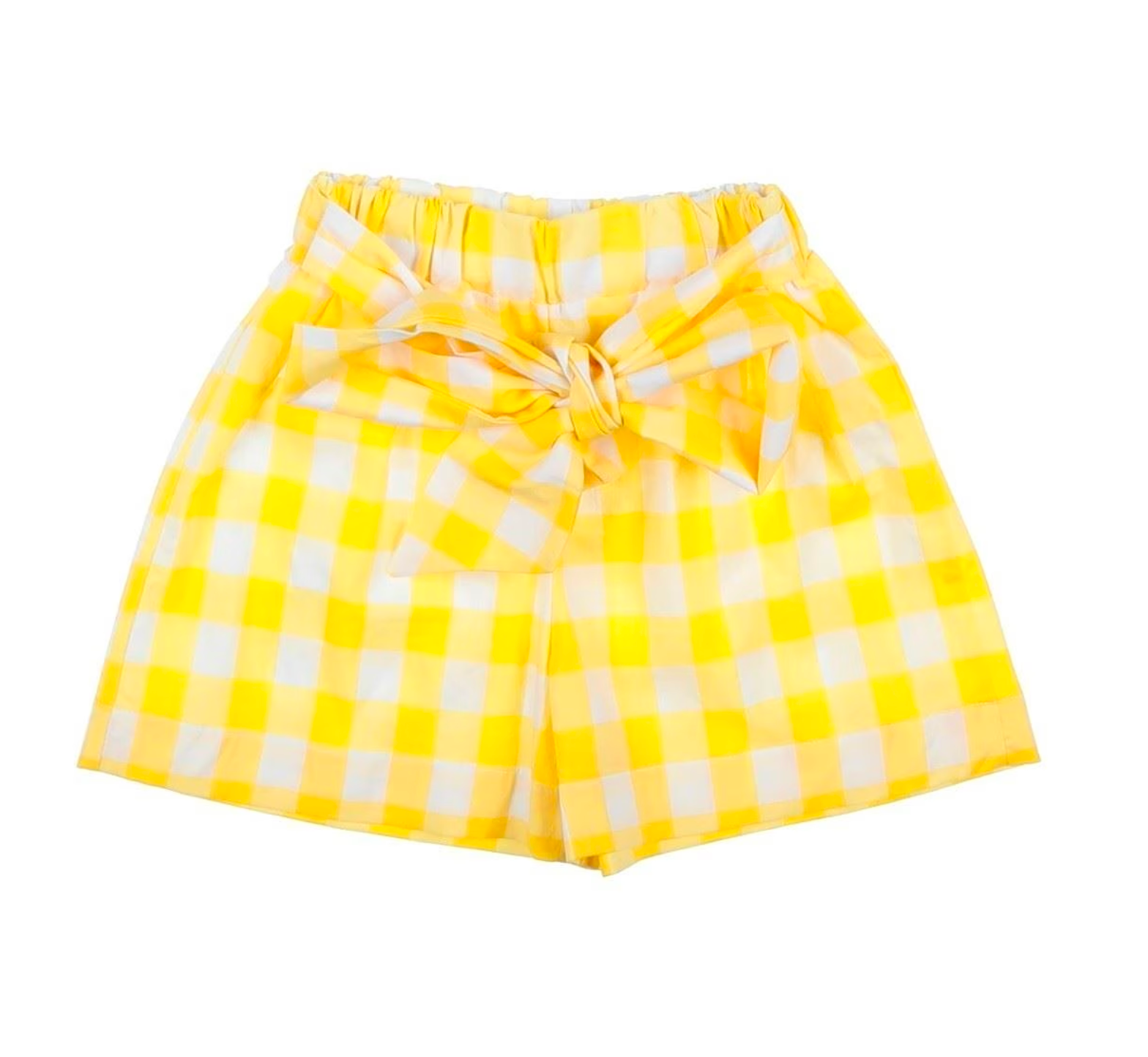 PICCOLA LUDO - Yellow shorts &amp; checked top set - 3 years old