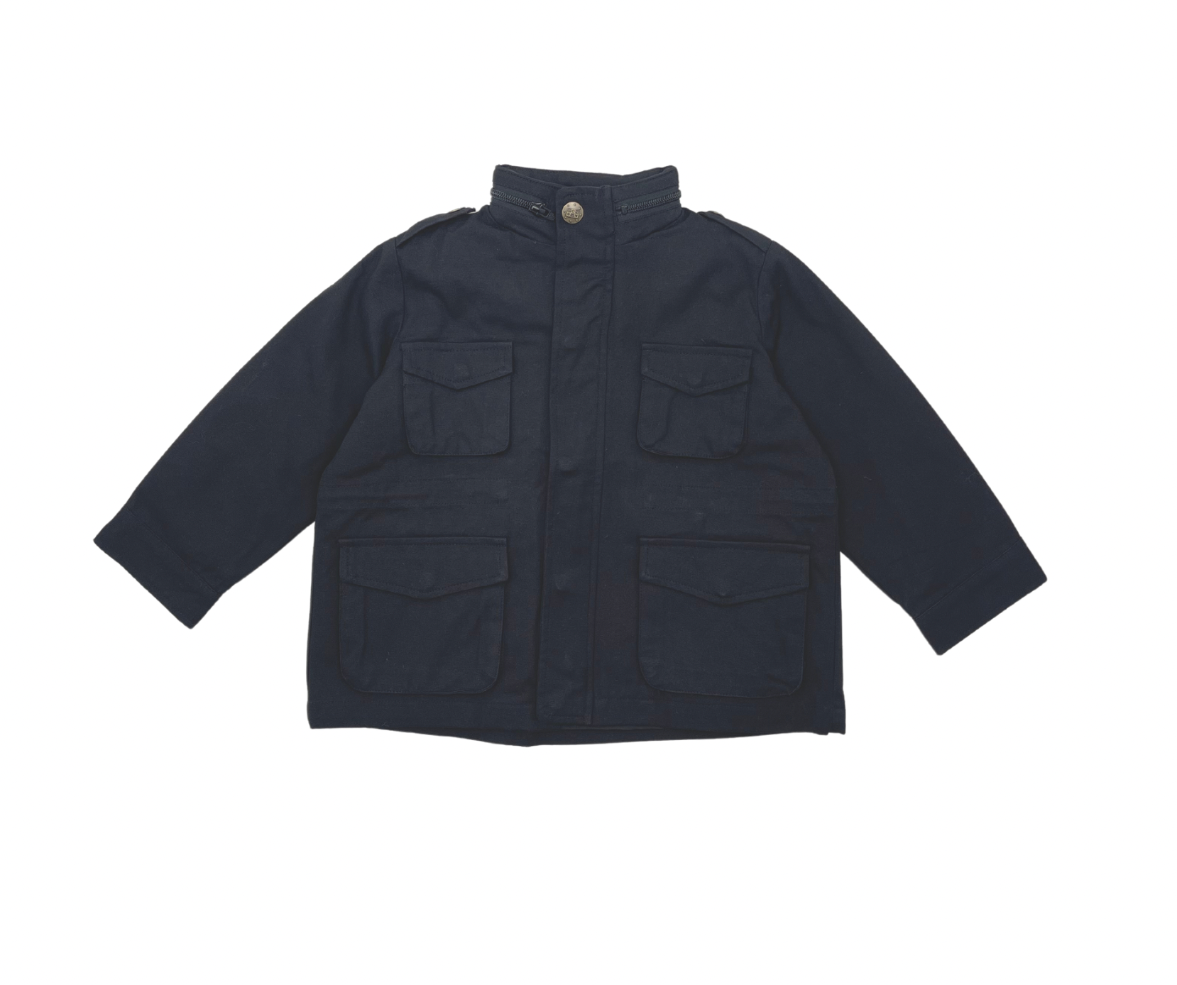 BONTON - Blouson noir, doublure amovible, capuche - 4 ans