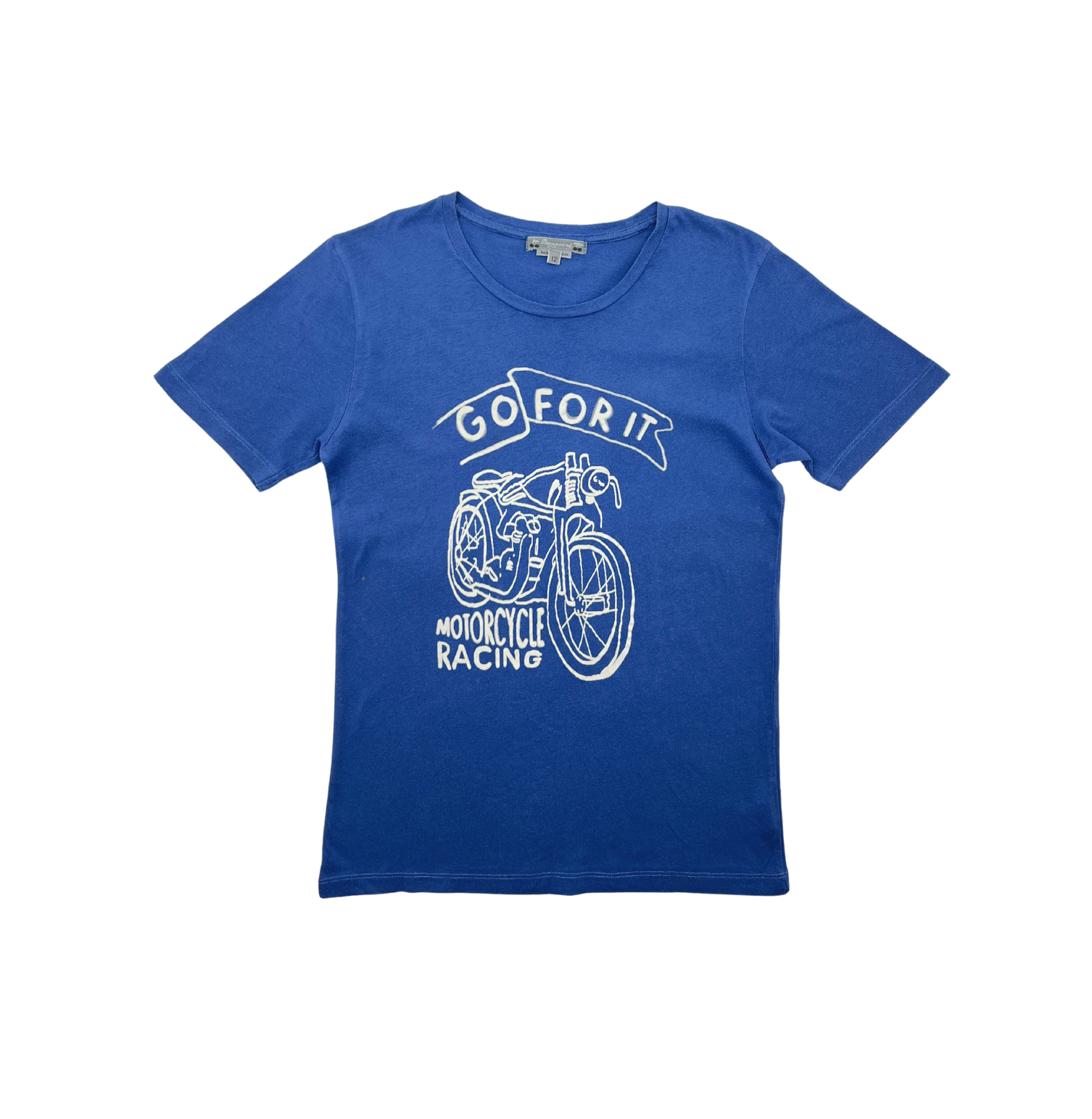 BONPOINT - Blue motorcycle t-shirt - 12 years old