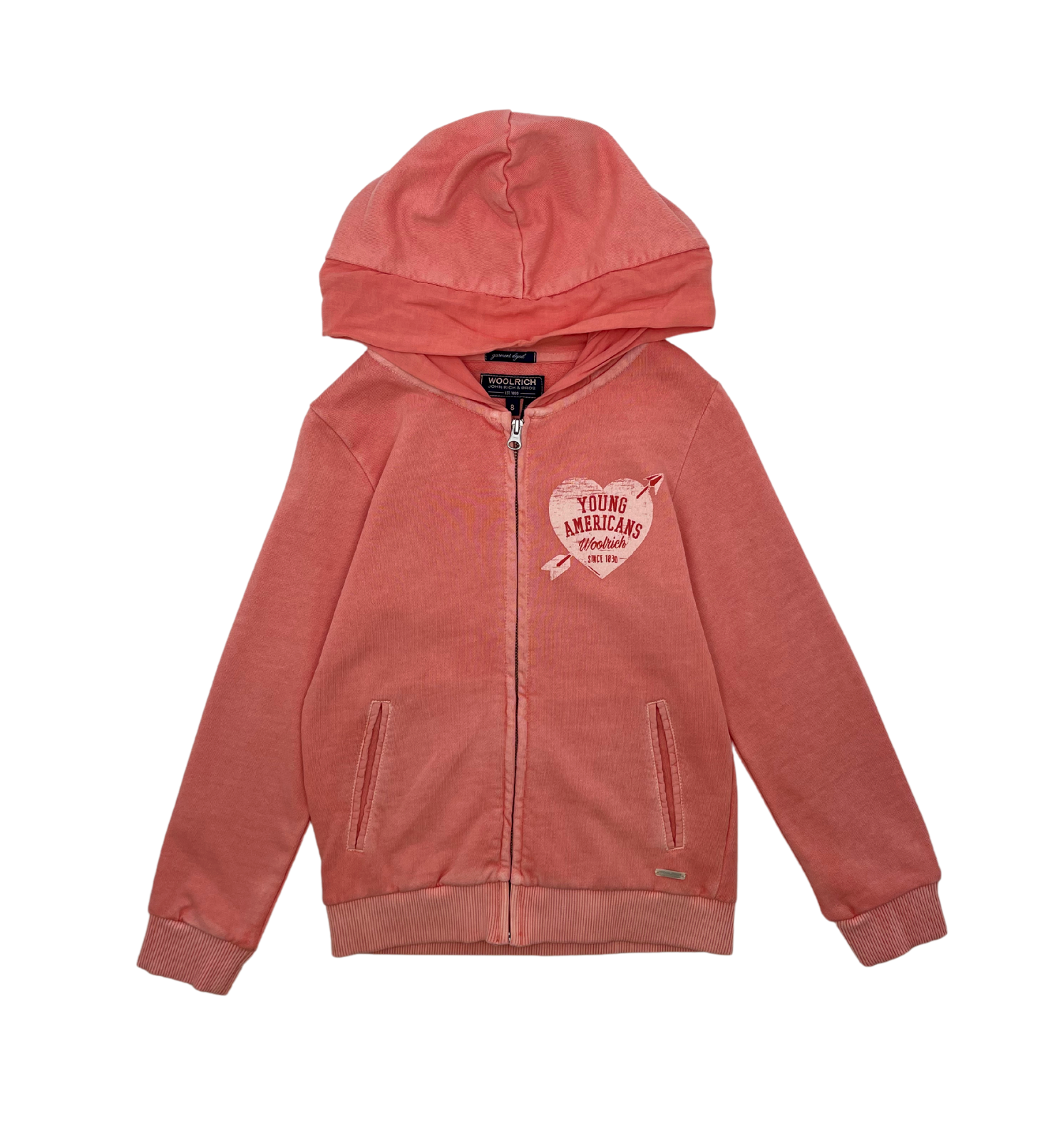 WOOLRICH - Sweat rose saumon - 8 ans