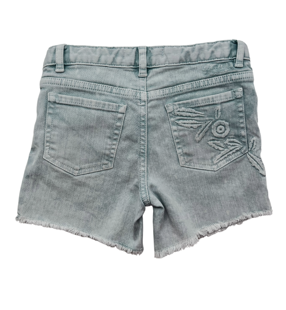 BONPOINT - Denim skirt with flower embroidery - 6 years old