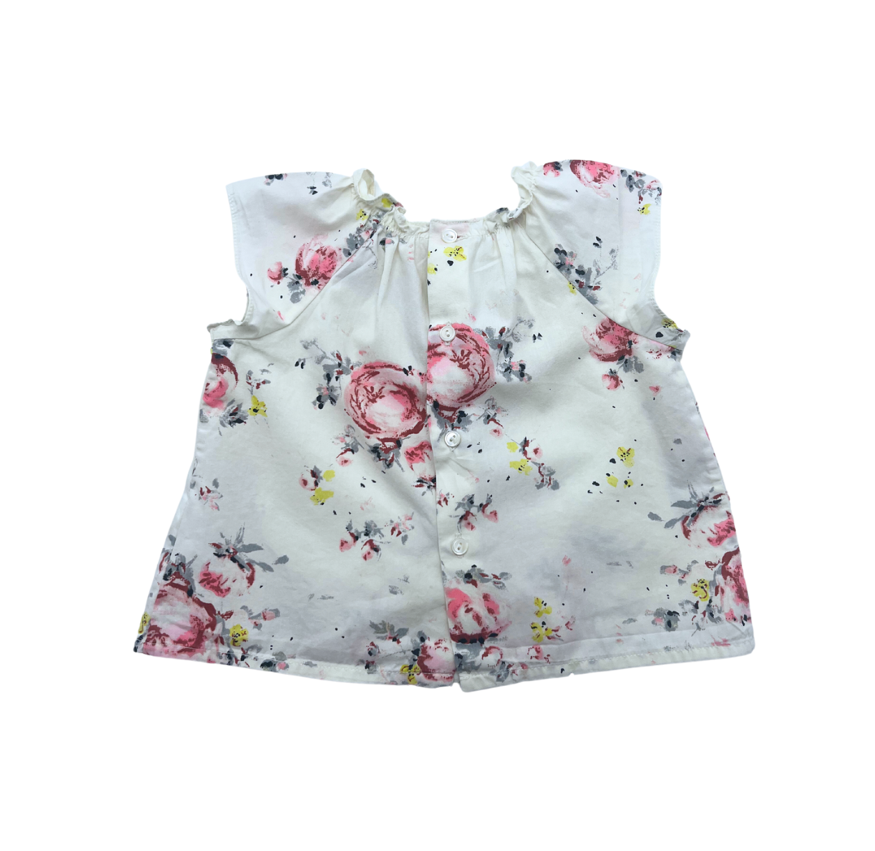 BONPOINT - Ensemble pantalon role & blouse à fleurs - 6 mois