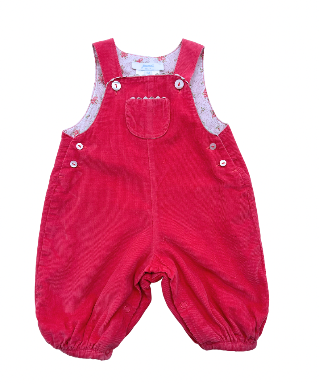 JACADI - Blouse &amp; overalls set - 1 month