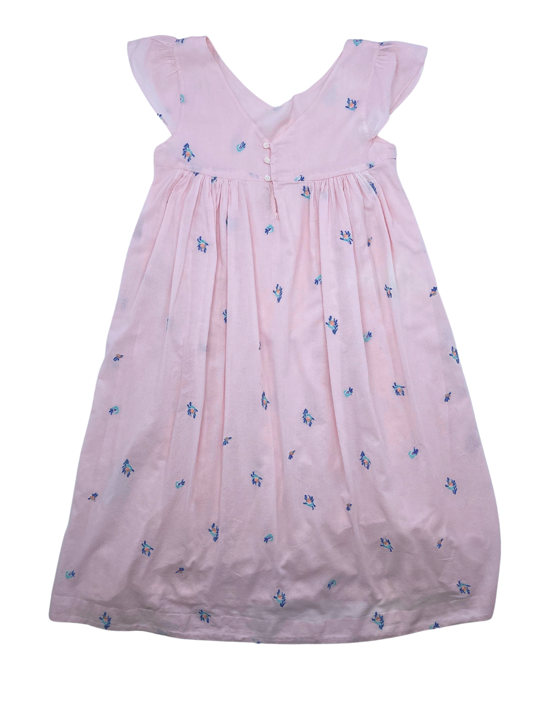 BONPOINT - Pink dress with flowers - 12 years old