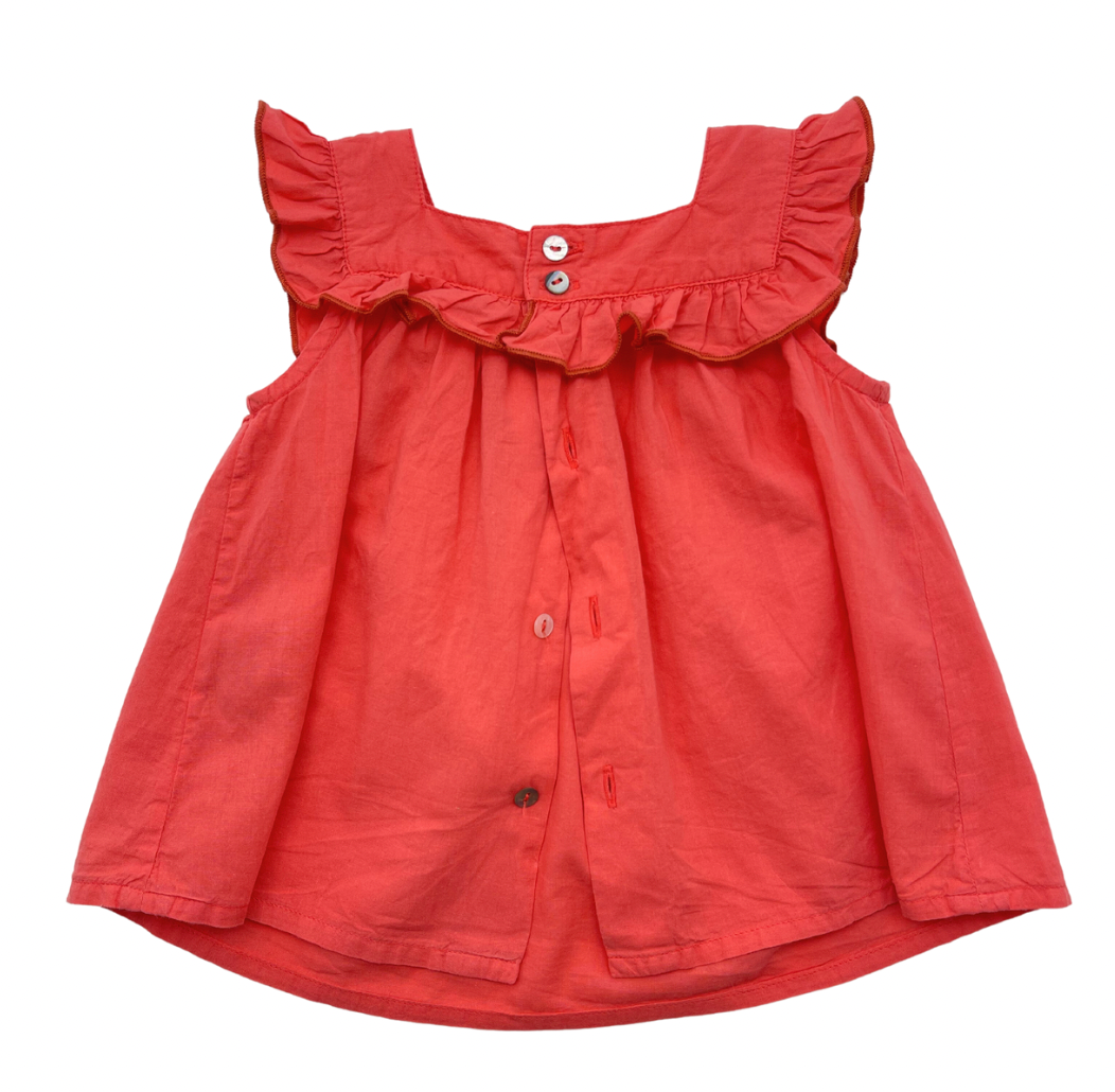 BONTON - Blouse rouge - 12 mois